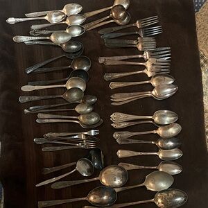 Vintage Silverware and serving pieces